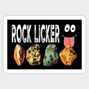 ROCK LICKER Funny Geology Rockhound Geologist Rockhounding Sticker